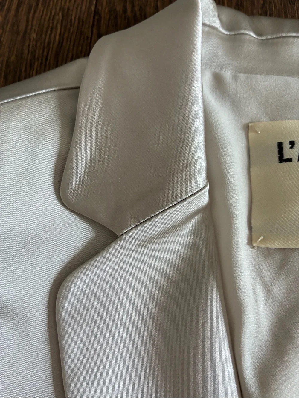 L’AGENCE Blazer Champagne Shiny NWOT - Picture 7 of 12